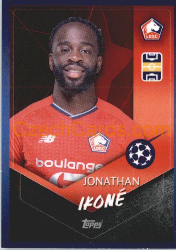 Jonathan Ikoné 2021/22 Topps UCL Sticker #512