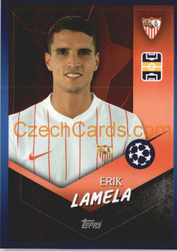 Erik Lamela 2021/22 Topps UCL Sticker #527