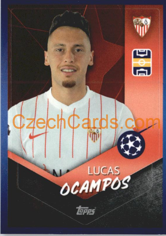 Lucas Ocampos 2021/22 Topps UCL Sticker #531