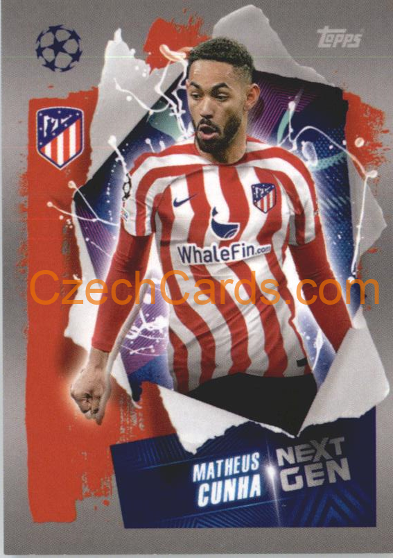 Matheus Cunha (Next Gen) 2022/23 Topps UCL Sticker #79