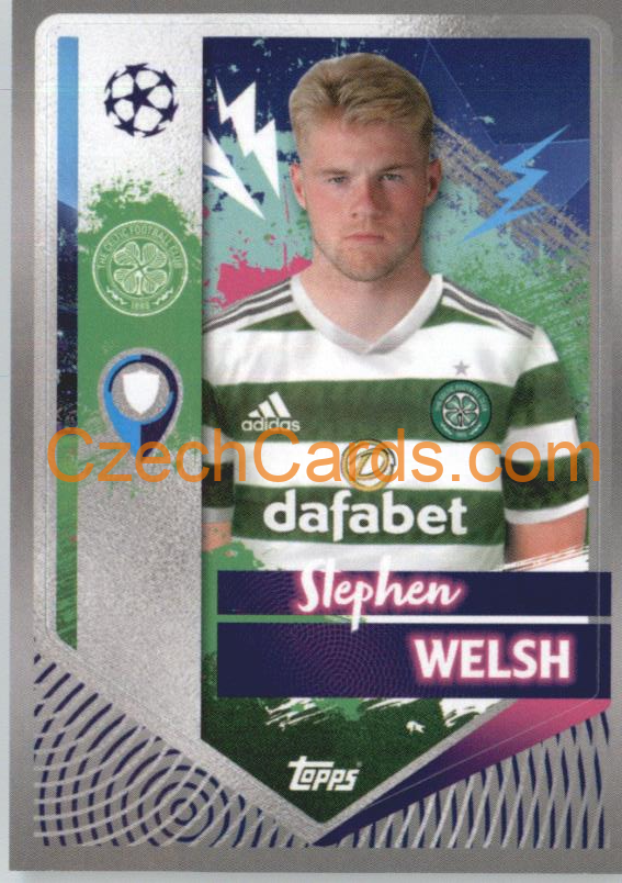 Stephen Welsh 2022/23 Topps UCL Sticker #121