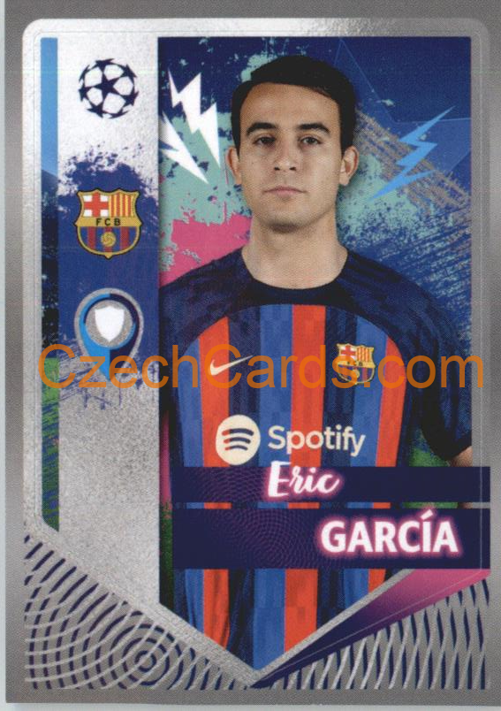 Eric García 2022/23 Topps UCL Sticker #195