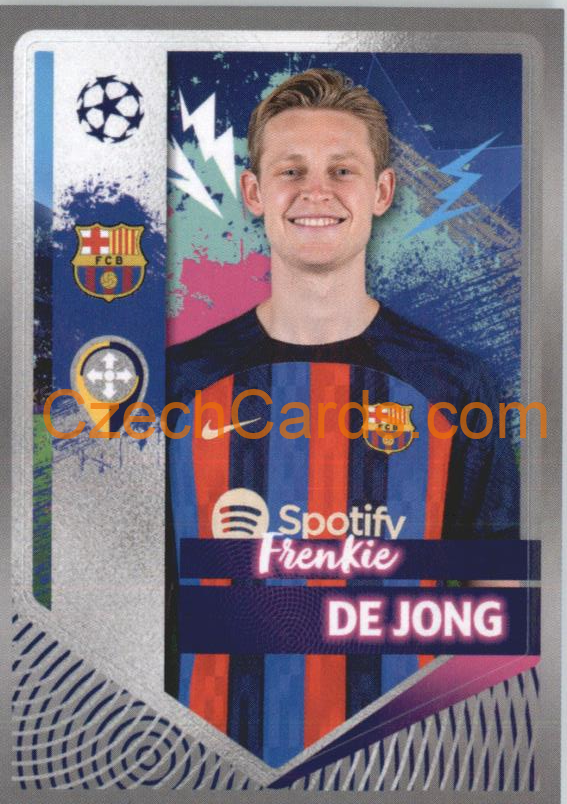 Frenkie de Jong 2022/23 Topps UCL Sticker #198