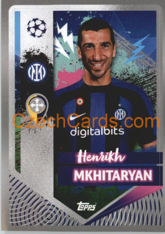 Henrikh Mkhitaryan 2022/23 Topps UCL Sticker #233