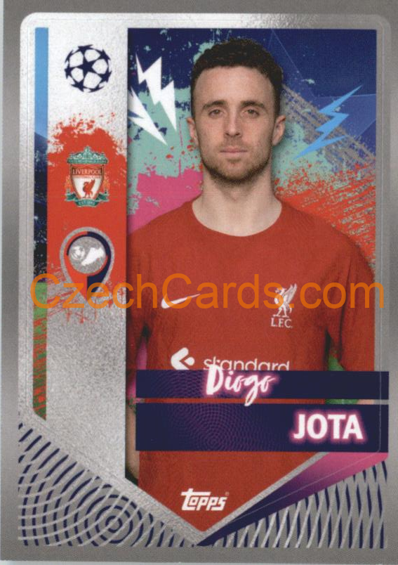Diogo Jota 2022/23 Topps UCL Sticker #309