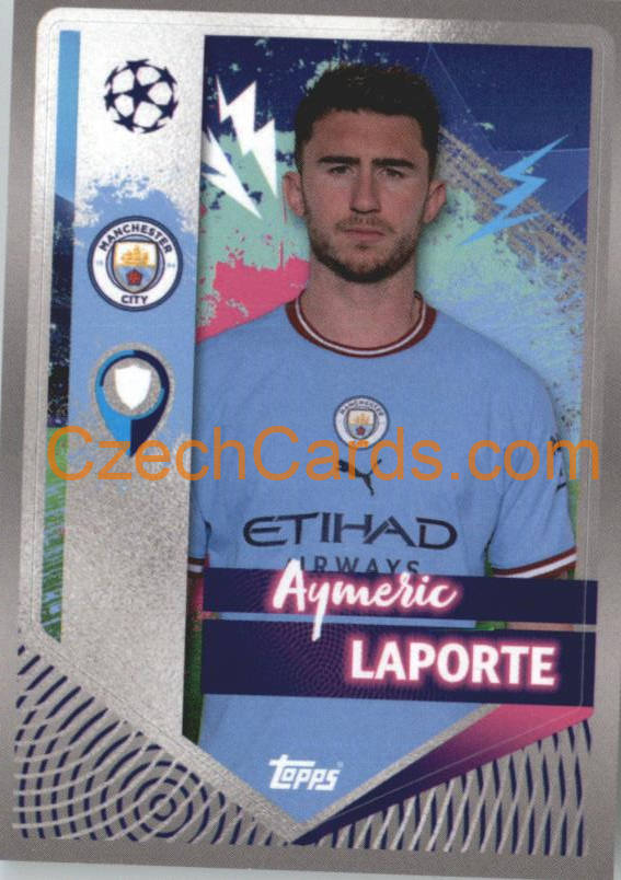 Aymeric Laporte 2022/23 Topps UCL Sticker #319