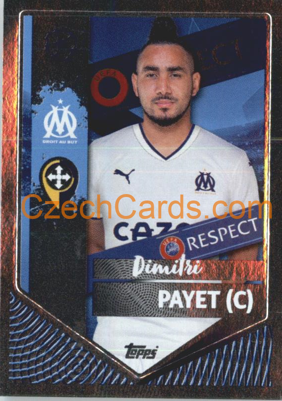 Dimitri Payet (Captain) 2022/23 Topps UCL Sticker foil #344