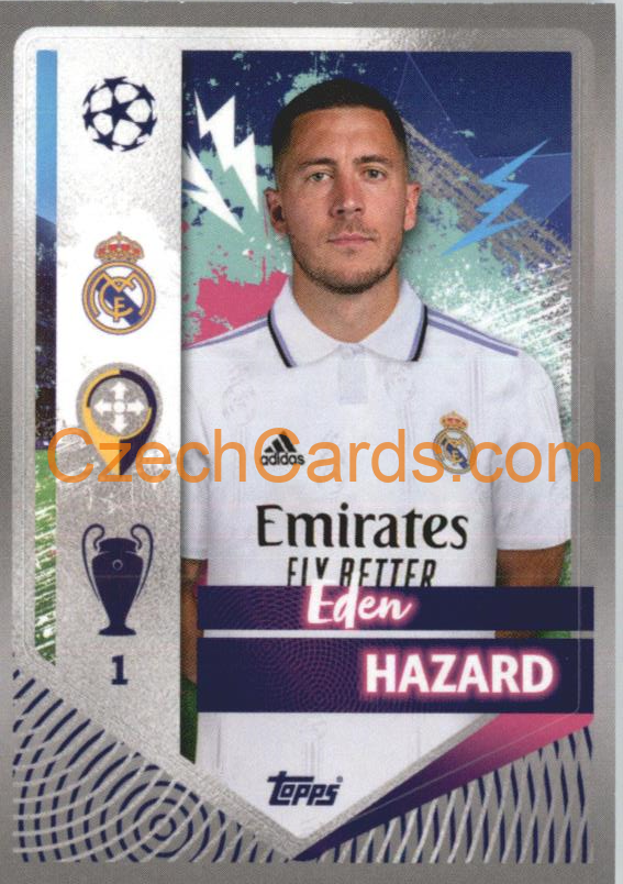 Eden Hazard 2022/23 Topps UCL Sticker #395