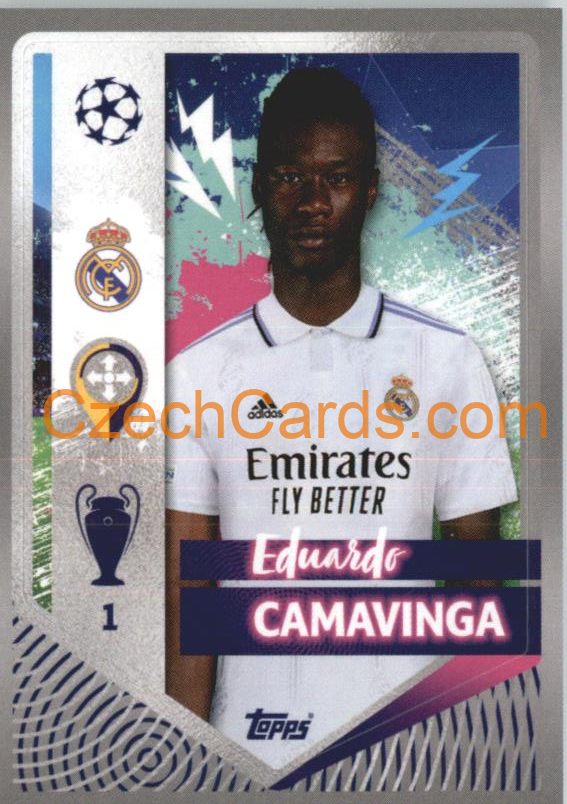 Eduardo Camavinga 2022/23 Topps UCL Sticker #397