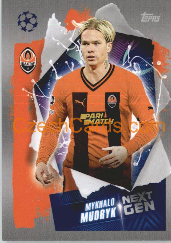 Mykhalo Mudryk (Next Gen) 2022/23 Topps UCL Sticker #439