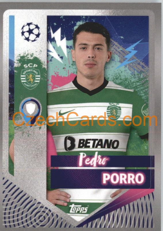 Pedro Porro 2022/23 Topps UCL Sticker #446