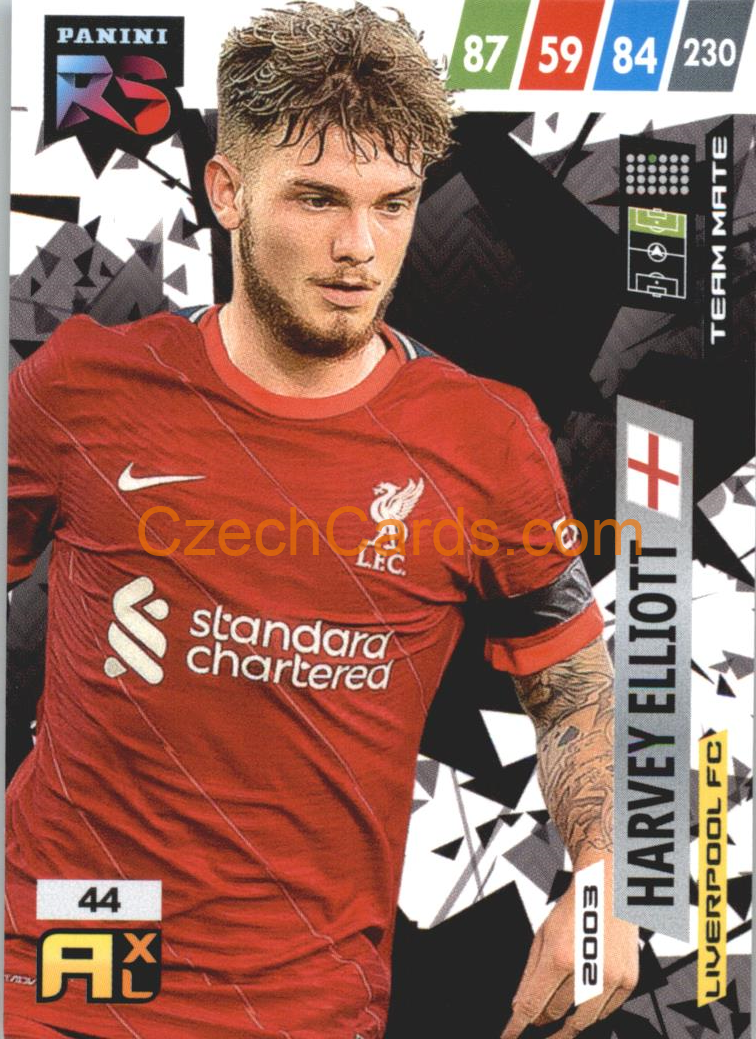 Harvey Elliott 2022 Panini Adrenalyn XL Fifa 365 Rising Star #RS44