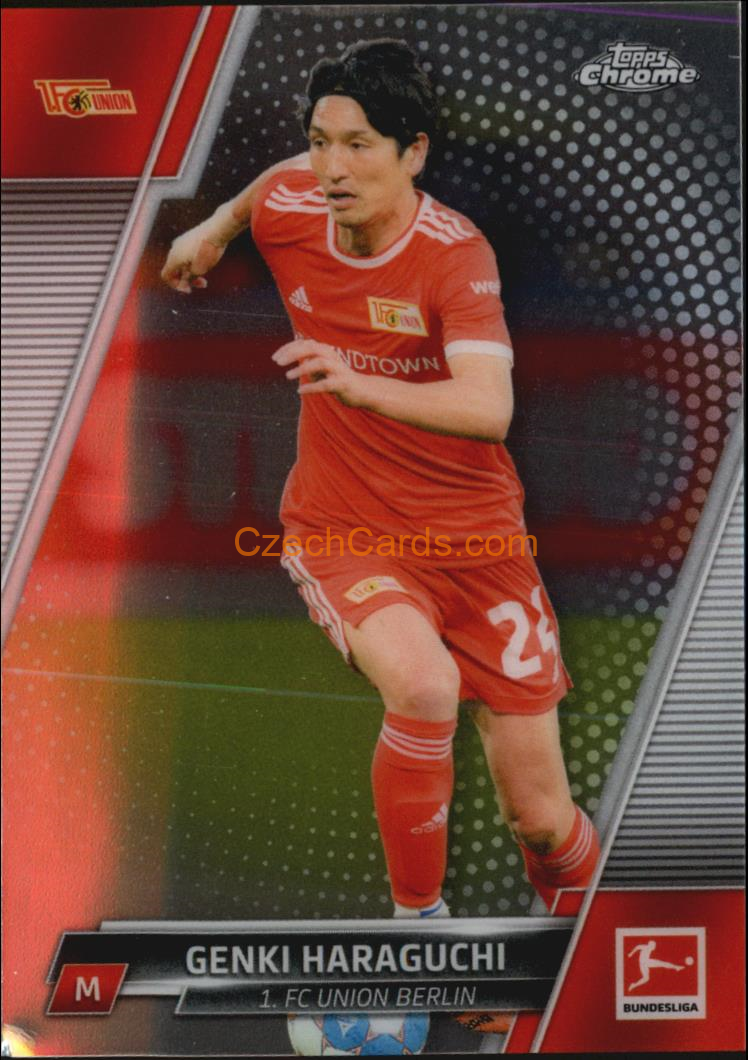 Genki Haraguchi 2021/22 Topps Chrome Bundesliga #17