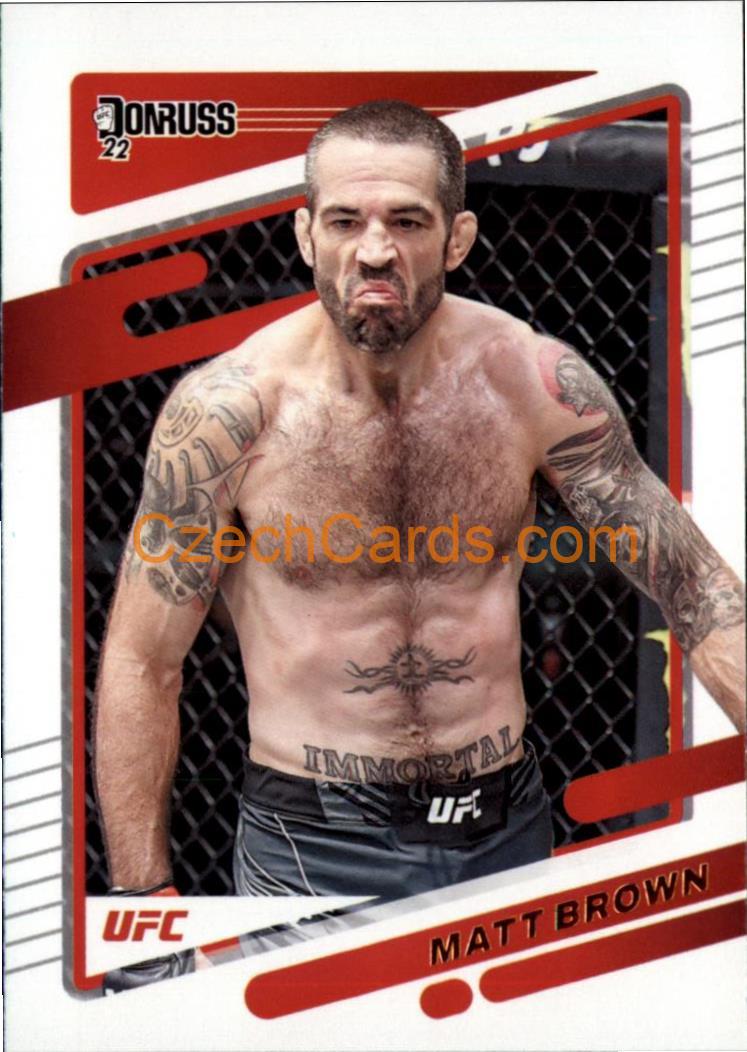 Matt Brown 2022 Donruss UFC #149