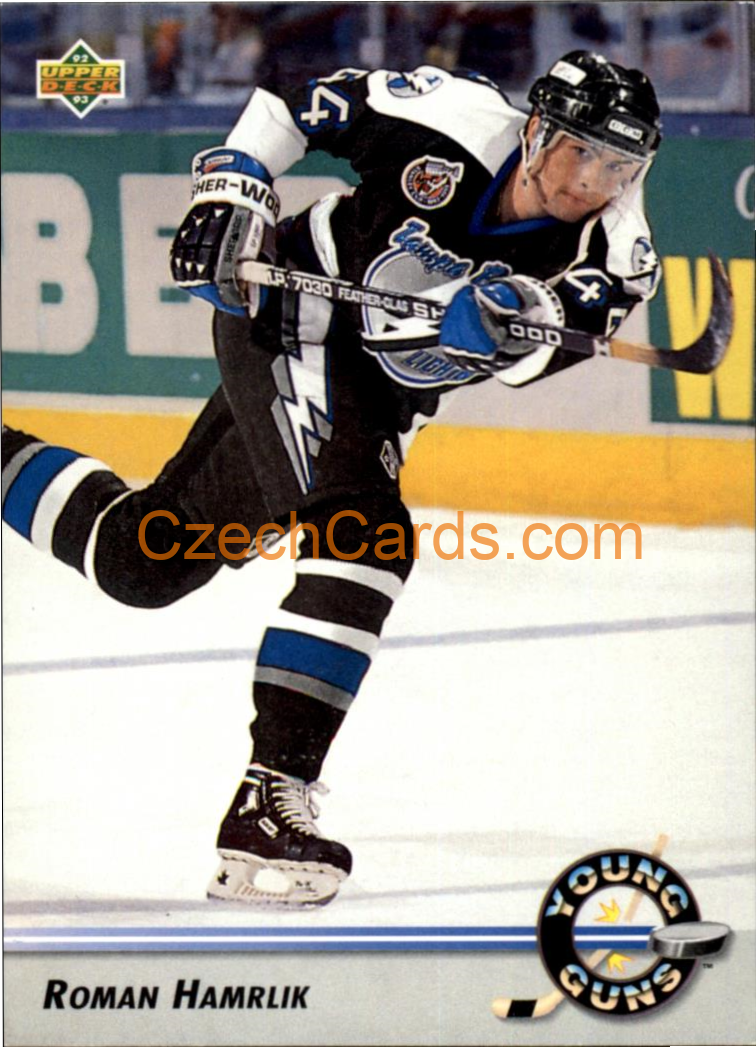Roman Hamrlík 1992/93 Upper Deck Young Guns #555