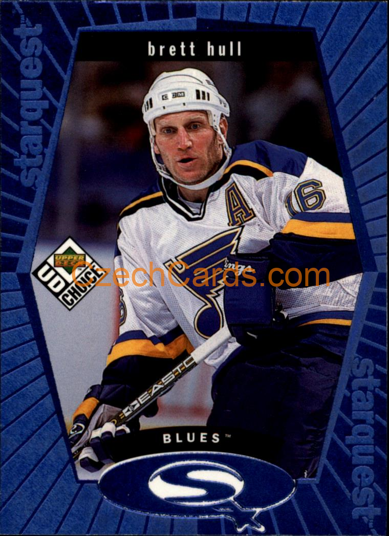 Brett Hull 1998/99 UD Collectors Choice Starquest Blue #SQ22