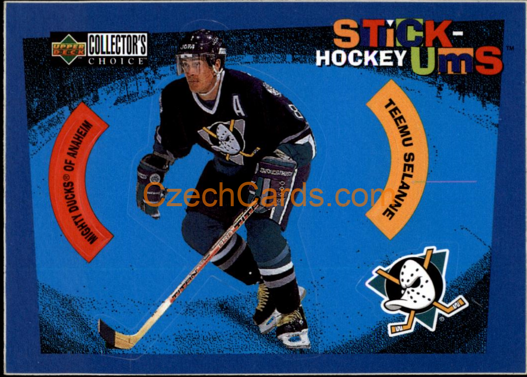 Teemu Selanne 1998/99 UD Collectors Choice Stick-Ums #S18