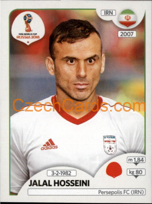 Jalal Hosseini 2018 Panini World Cup Russia Black #177