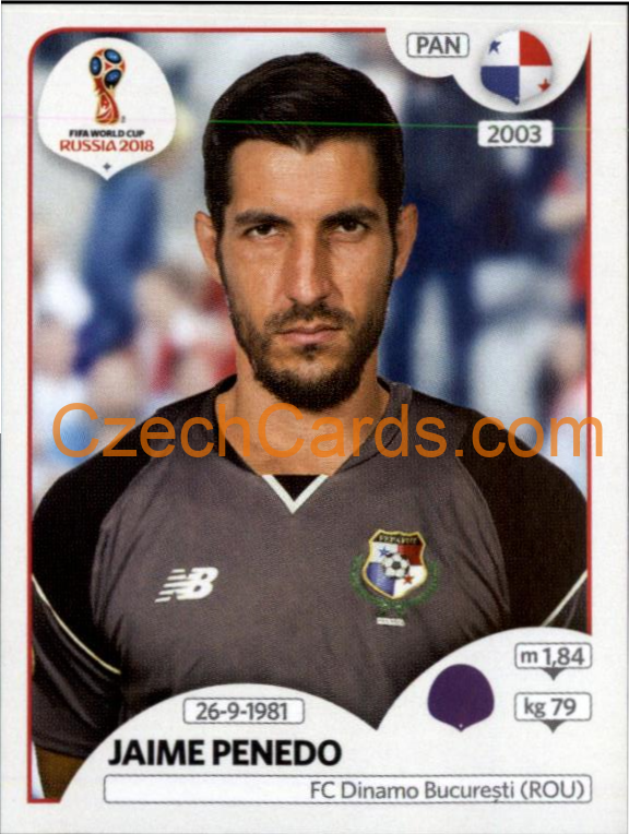 Jaime Penedo 2018 Panini World Cup Russia Black #534