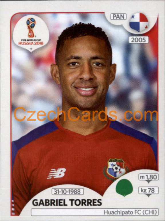 Gabriel Torres 2018 Panini World Cup Russia Black #549