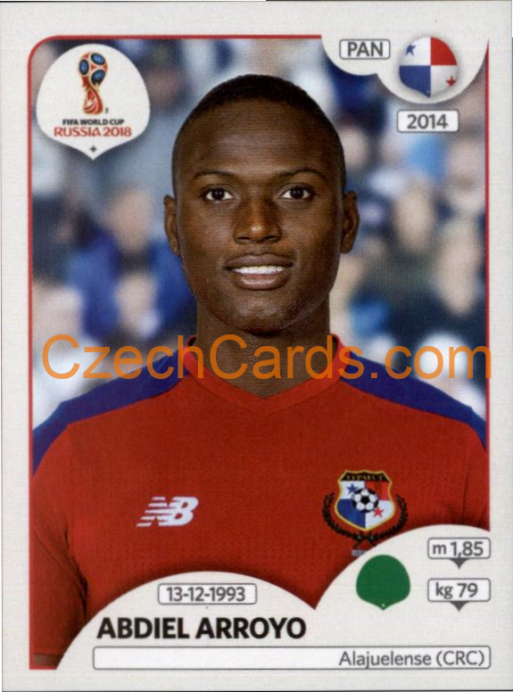 Abdiel Arroyo 2018 Panini World Cup Russia Black #551