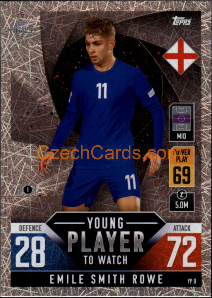 Emile Smith Rowe 2022/23 Match Attax 101 Young Player #YP8