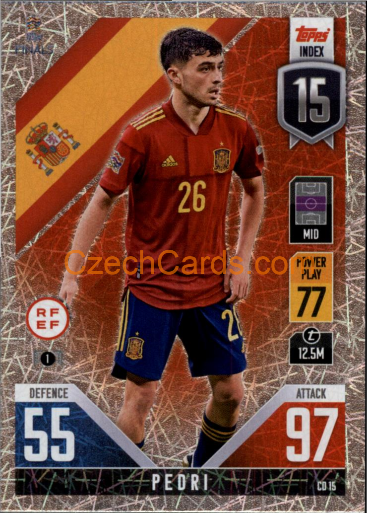 Pedri 2022/23 Match Attax 101 #CD15