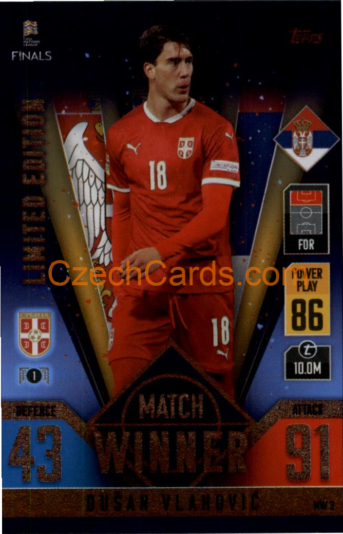 Dušan Vlahović 2022/23 Match Attax 101 Match Winner #MW3