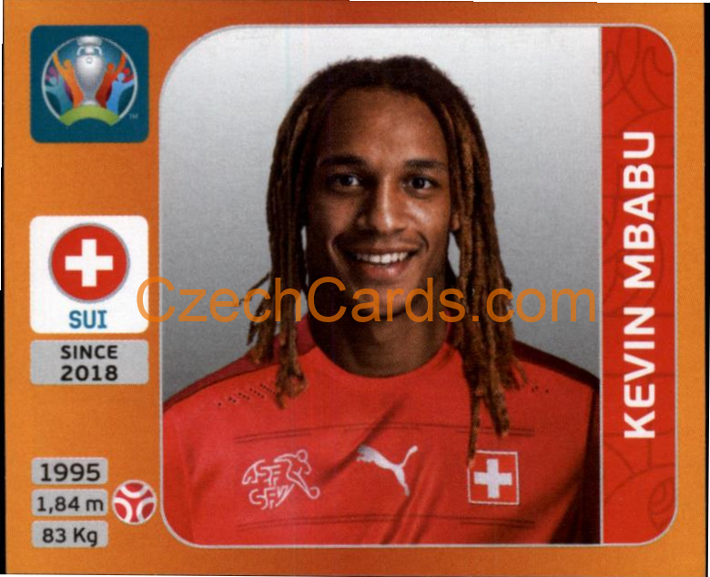 Kevin Mbabu 2020 Panini UEFA EURO sticker orange #49