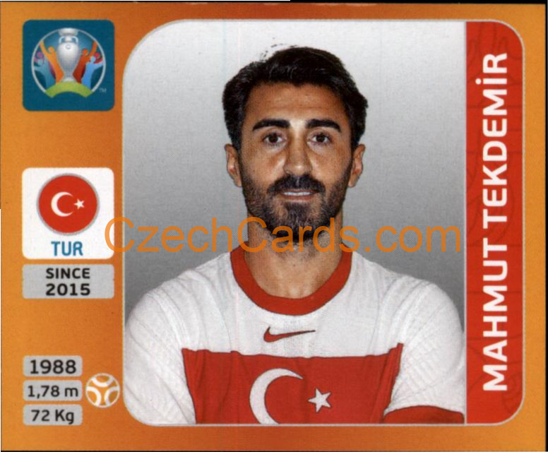 Mahmut Tekdemir 2020 Panini UEFA EURO sticker orange #77