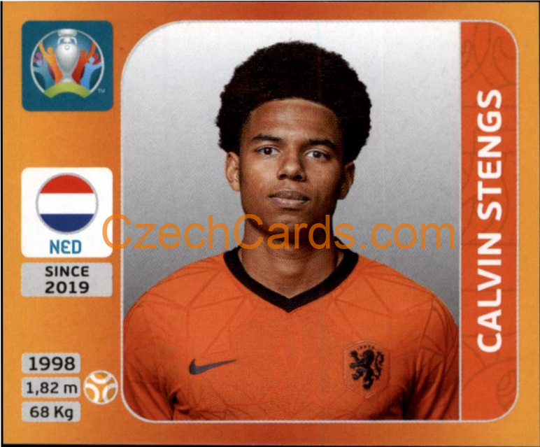 Calvin Stengs 2020 Panini UEFA EURO sticker orange #282