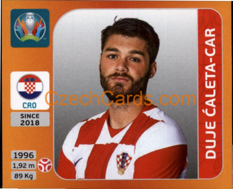 Duje Ćaleta-Car 2020 Panini UEFA EURO sticker orange #351