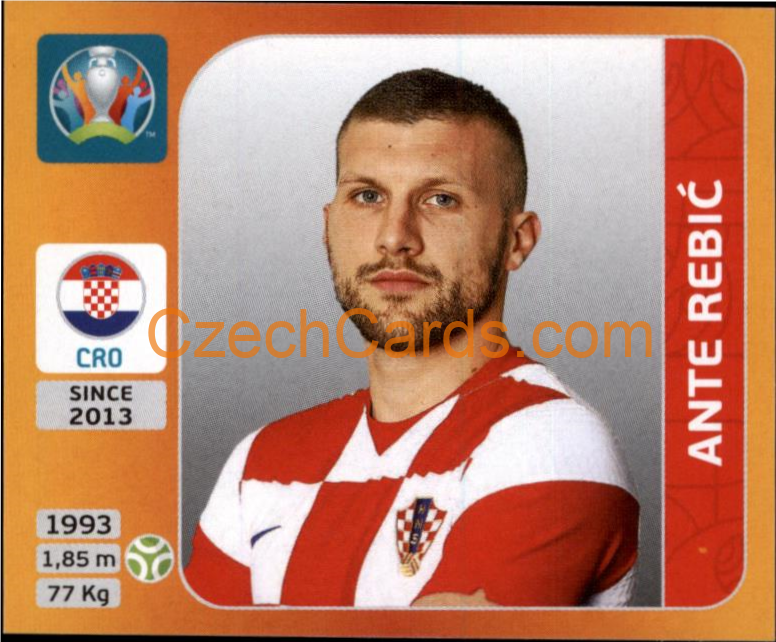 Ante Rebić 2020 Panini UEFA EURO sticker orange #367