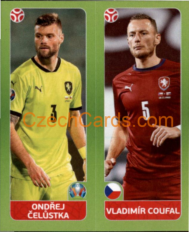 Ondřej Čelůstka / Vladimír Coufal 2020 Panini UEFA EURO sticker orange #375