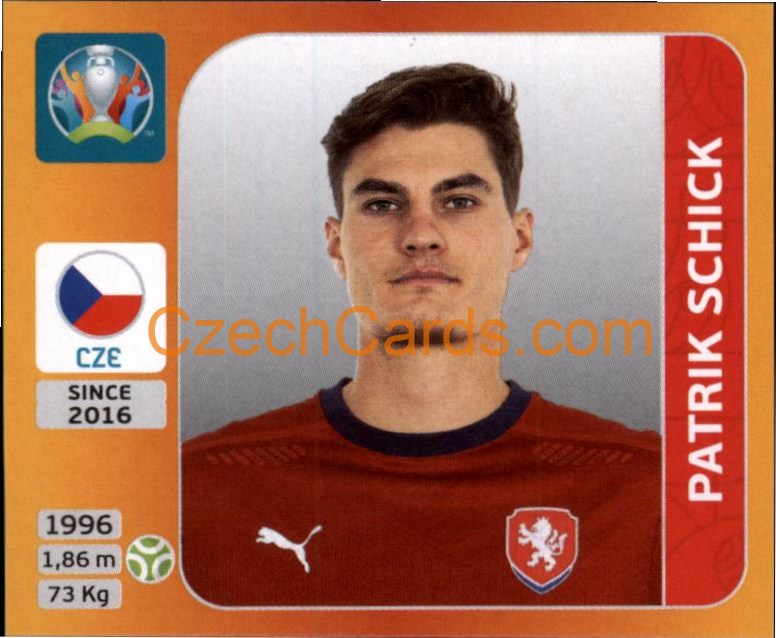 Patrik Schick 2020 Panini UEFA EURO sticker orange #399