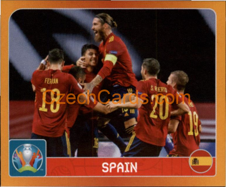 Group E. Spain 2020 Panini UEFA EURO sticker orange #457