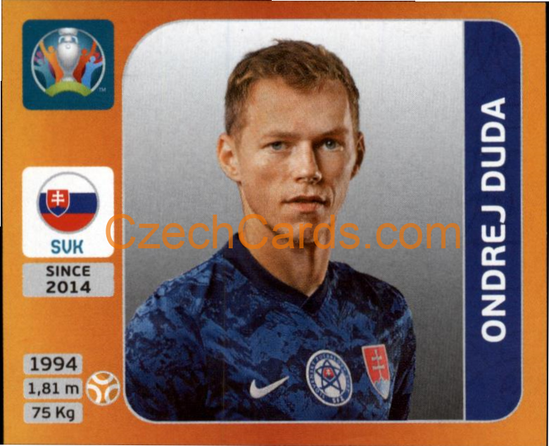Ondrej Duda 2020 Panini UEFA EURO sticker orange #502