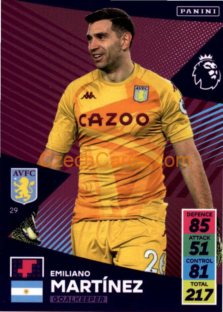 Emiliano Martínez 2021/22 Panini Adrenalyn EPL #29