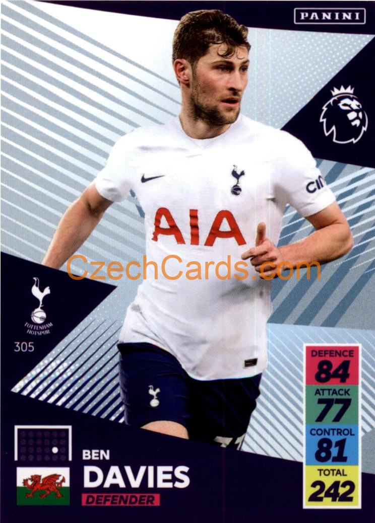 Ben Davies 2021/22 Panini Adrenalyn EPL #305