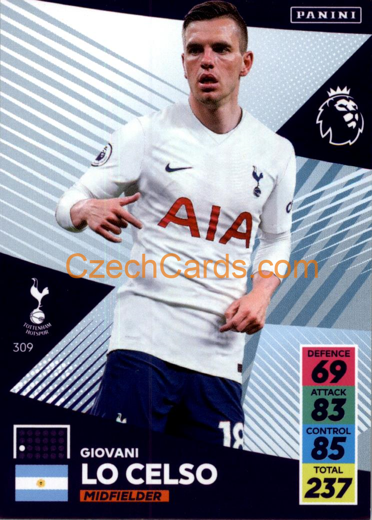 Giovani Lo Celso 2021/22 Panini Adrenalyn EPL #309