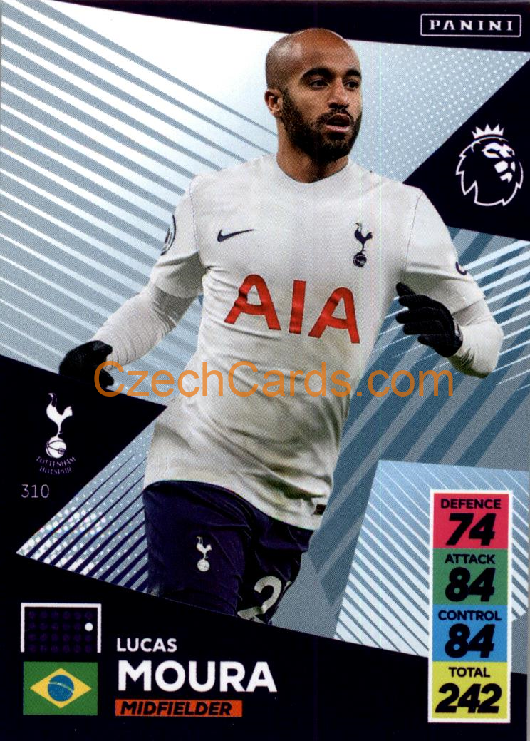Lucas Moura 2021/22 Panini Adrenalyn EPL #310