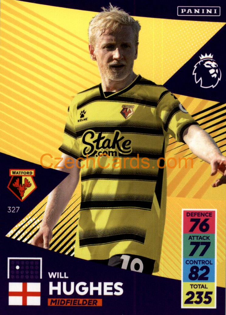 Will Hughes 2021/22 Panini Adrenalyn EPL #327