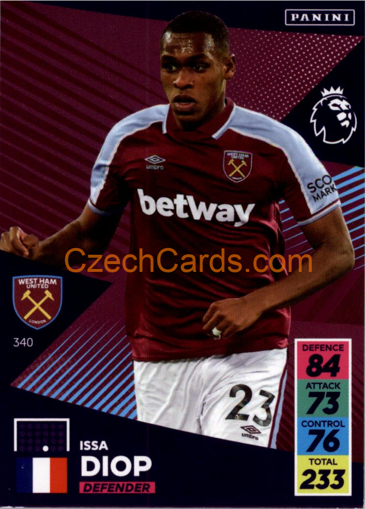 Issa Diop 2021/22 Panini Adrenalyn EPL #340