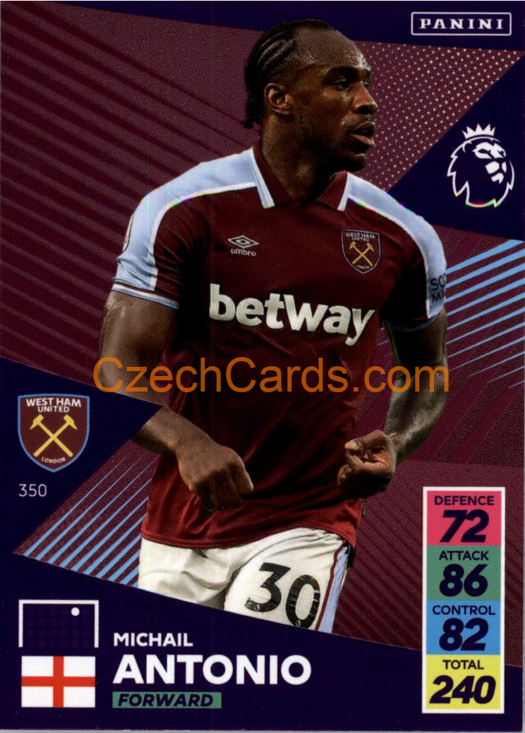 Michail Antonio 2021/22 Panini Adrenalyn EPL #350