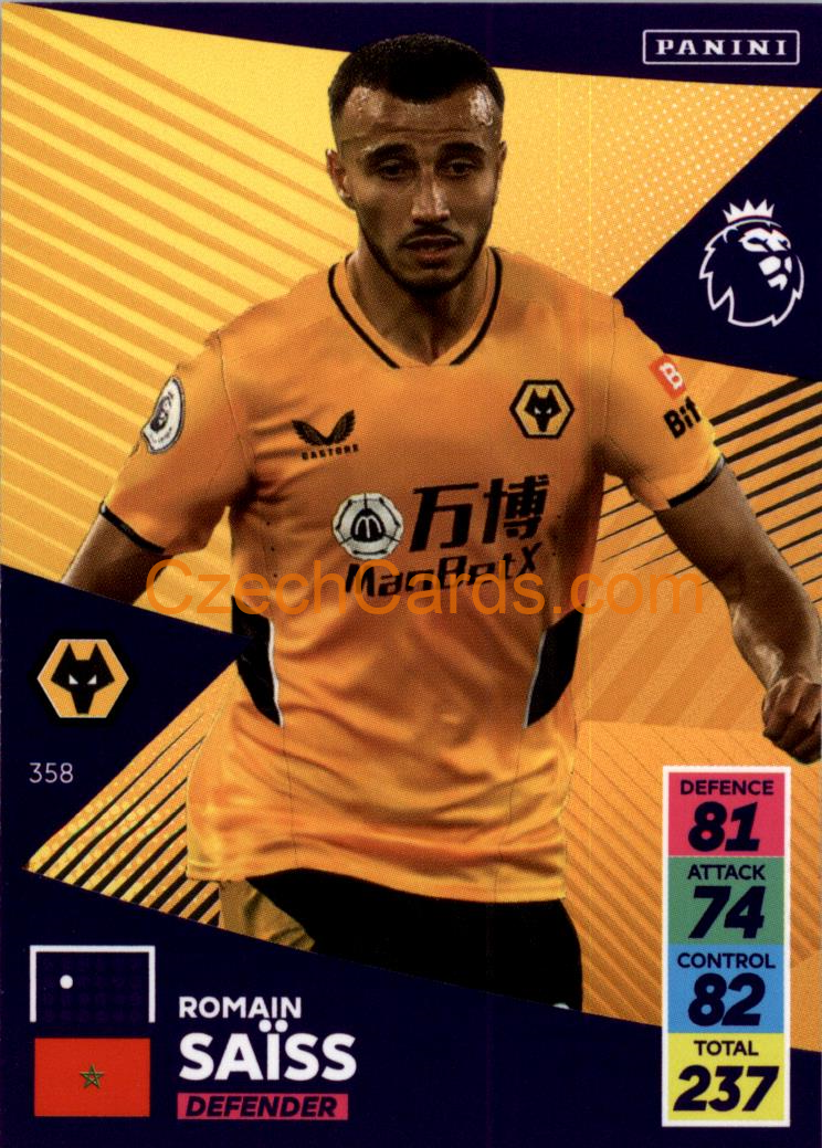 Romain Saïss 2021/22 Panini Adrenalyn EPL #358
