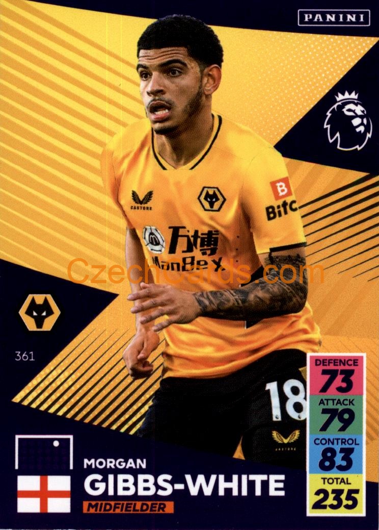 Morgan Gibbs-White 2021/22 Panini Adrenalyn EPL #361
