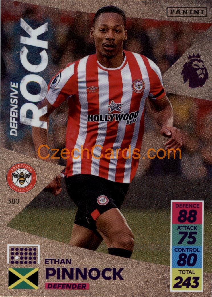 Ethan Pinnock 2021/22 Panini Adrenalyn EPL Defensive Rock #380