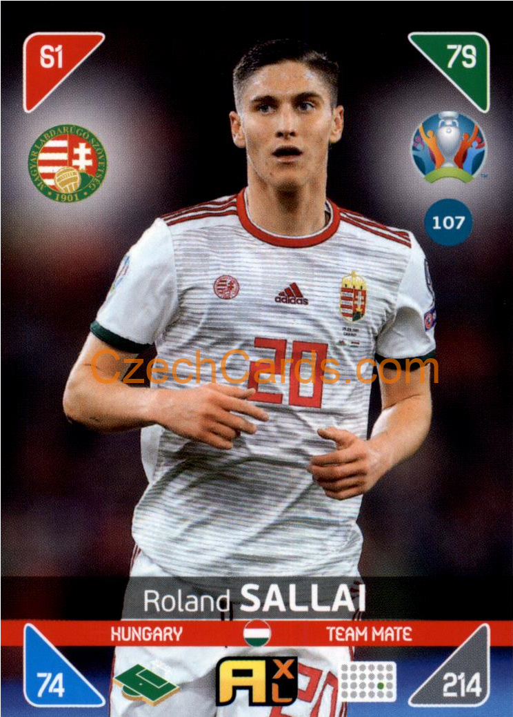Roland Sallai 2020 Panini EURO Adrenalyn Kick Off #107