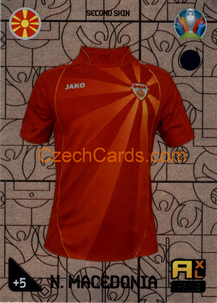Second Skin (North Macedonia) 2020 Panini EURO Adrenalyn Kick Off #122