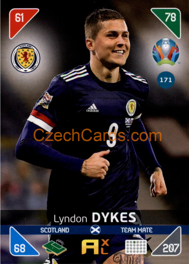 Lyndon Dykes 2020 Panini EURO Adrenalyn Kick Off #171